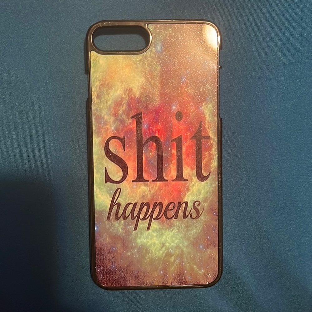 IPhone 8+ Case “Shit happens”